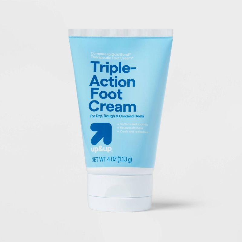 slide 1 of 3, Triple Action Foot Cream - 4oz - up&up™, 4 oz