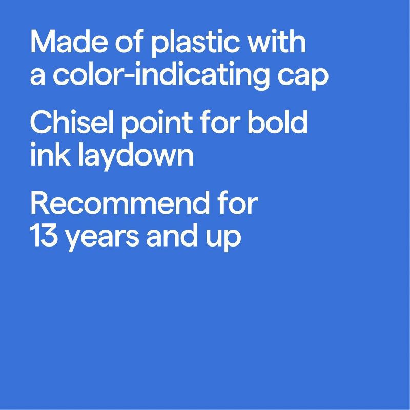 slide 4 of 4, 10ct Chisel Tip Dry Erase Markers Multicolor - up&up™: Whiteboard Markers, School Supplies, Bold Point, Ages 10+, 10 ct