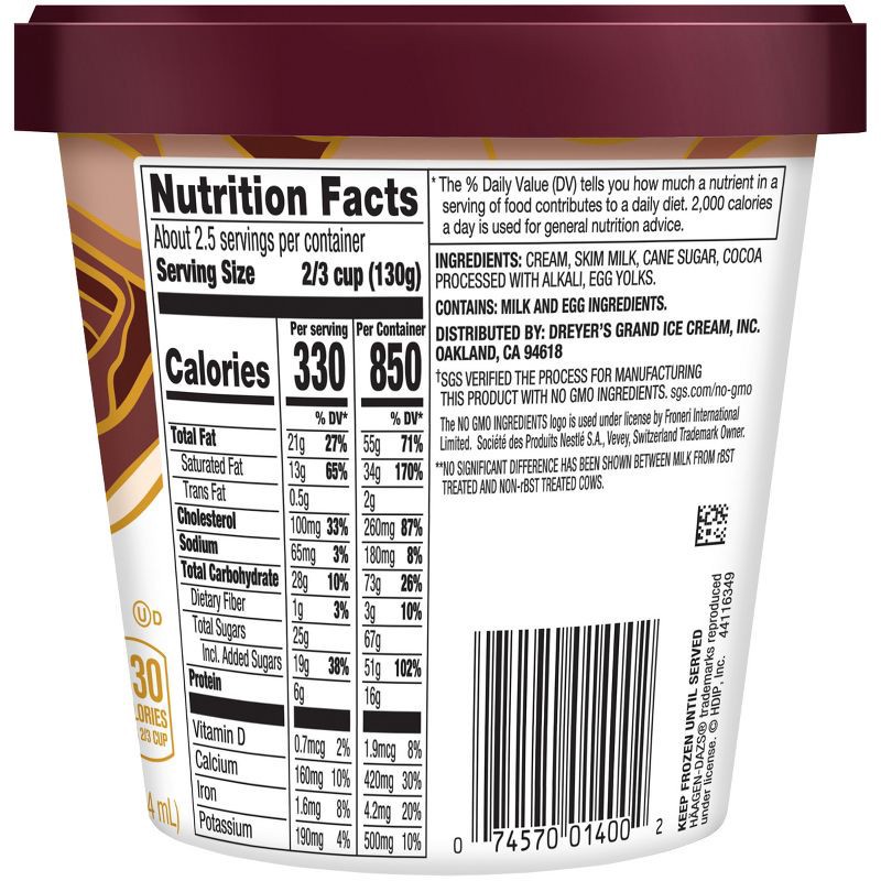 slide 3 of 12, Haagen-Dazs Chocolate Ice Cream - 14oz, 14 oz