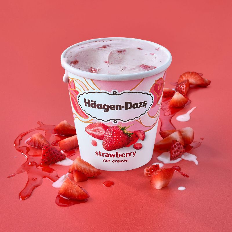 slide 14 of 15, Haagen-Dazs Strawberry Ice Cream - 14oz, 14 oz