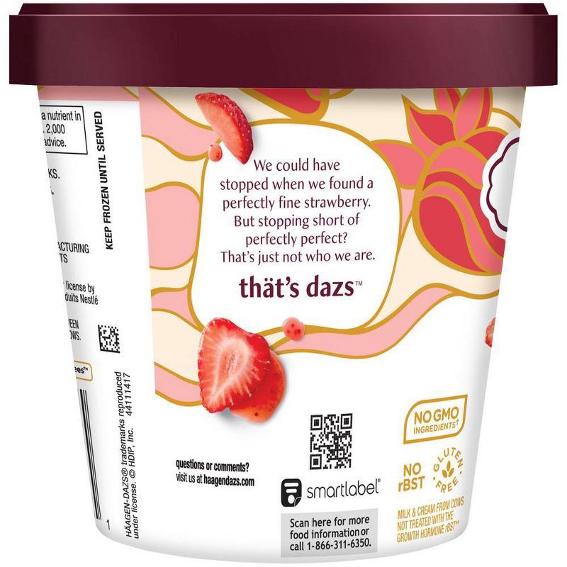 slide 9 of 11, Haagen-Dazs Strawberry Ice Cream - 14oz, 14 oz