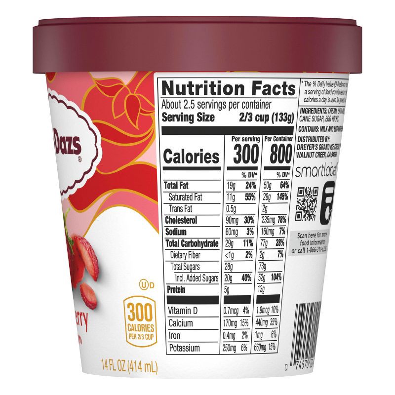 slide 6 of 15, Haagen-Dazs Strawberry Ice Cream - 14oz, 14 oz