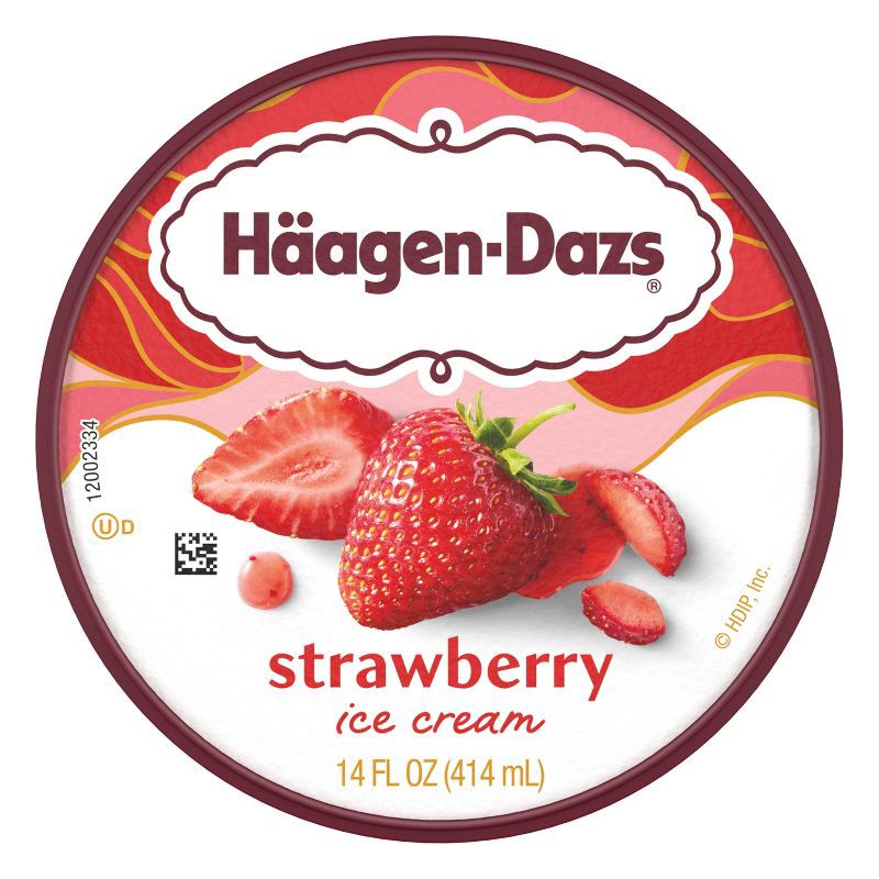 slide 8 of 15, Haagen-Dazs Strawberry Ice Cream - 14oz, 14 oz