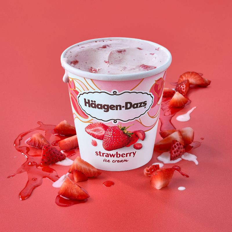 slide 7 of 11, Haagen-Dazs Strawberry Ice Cream - 14oz, 14 oz