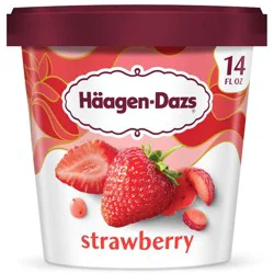 Haagen-Dazs Strawberry Ice Cream - 14oz