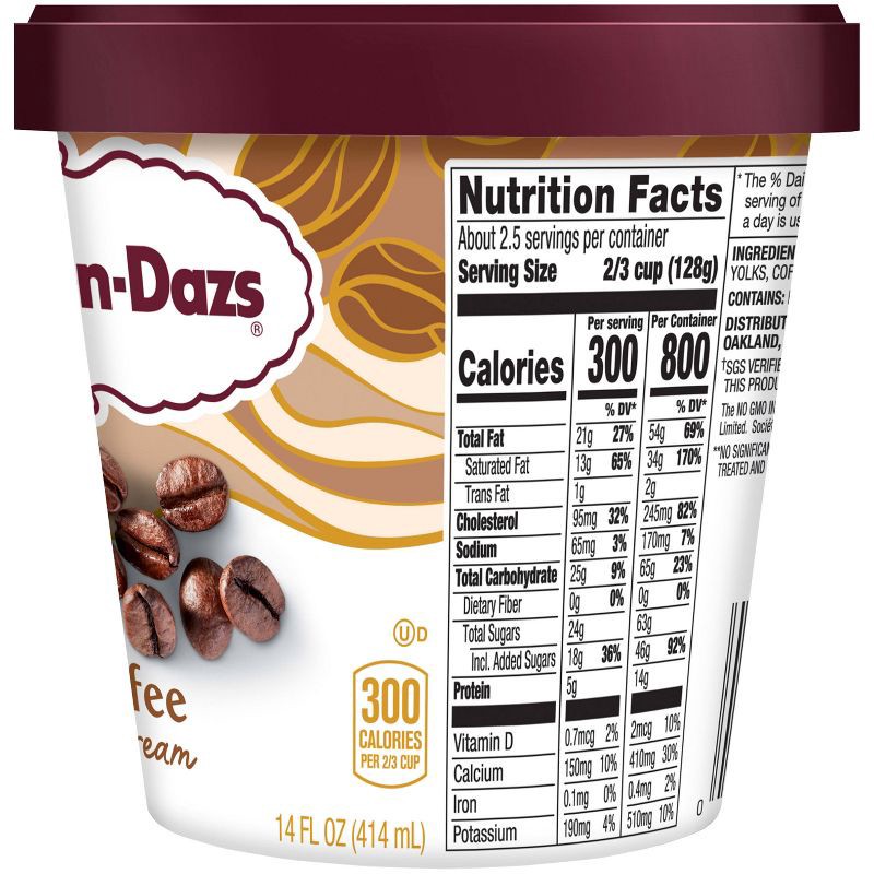 slide 12 of 14, Haagen-Dazs Coffee Ice Cream - 14oz, 14 oz