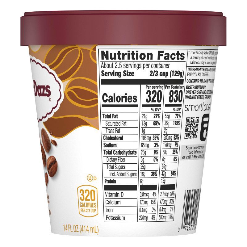 slide 5 of 14, Haagen-Dazs Coffee Ice Cream - 14oz, 14 oz