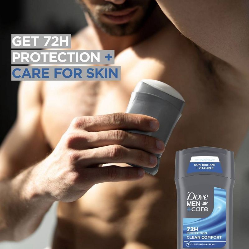 slide 4 of 6, Dove Men+Care 72-Hour Antiperspirant & Deodorant Stick - Clean Comfort - 2.7oz/2ct, 2 ct; 2.7 oz