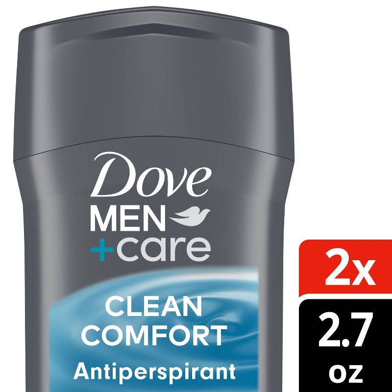 slide 1 of 5, Dove Men+Care 72-Hour Antiperspirant & Deodorant Stick - Clean Comfort - 2.7oz/2ct, 5.4 oz