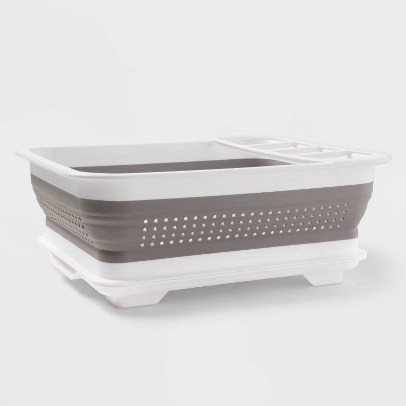 slide 1 of 1, Collapsible Dish Rack White - Room Essentials, 1 ct