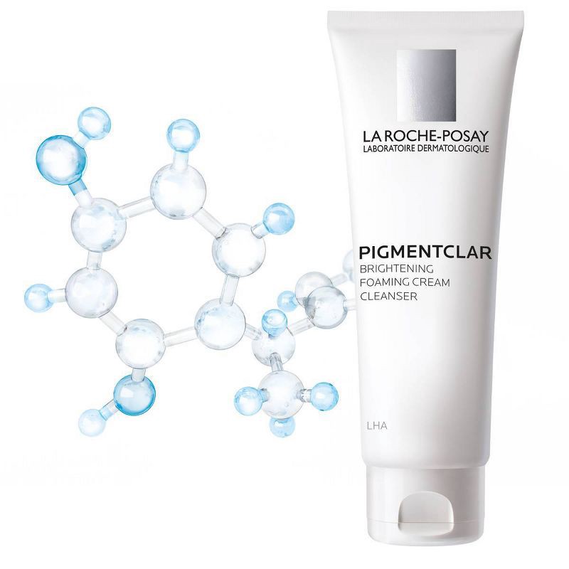 slide 2 of 6, La Roche Posay Pigmentclar Brightening Foaming Face Cream Cleanser - Scented - 4.2oz, 4.2 oz