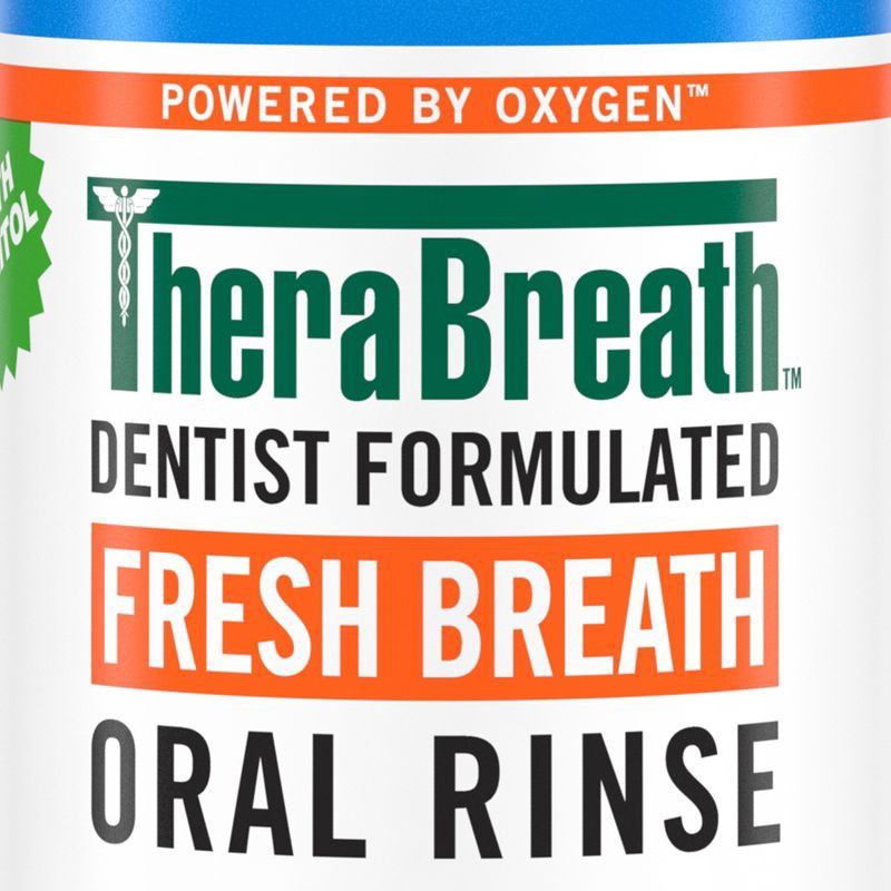 slide 2 of 9, TheraBreath Fresh Breath Mouthwash Alcohol-Free - Icy Mint - 16 fl oz, 16 fl oz