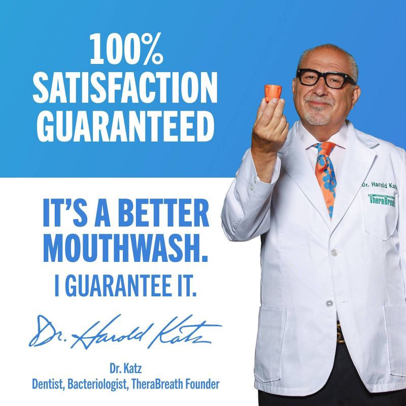 slide 7 of 10, TheraBreath Fresh Breath Mouthwash Alcohol-Free - Icy Mint - 16 fl oz, 16 fl oz