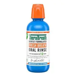 TheraBreath Fresh Breath Mouthwash Alcohol-Free - Icy Mint - 16 fl oz