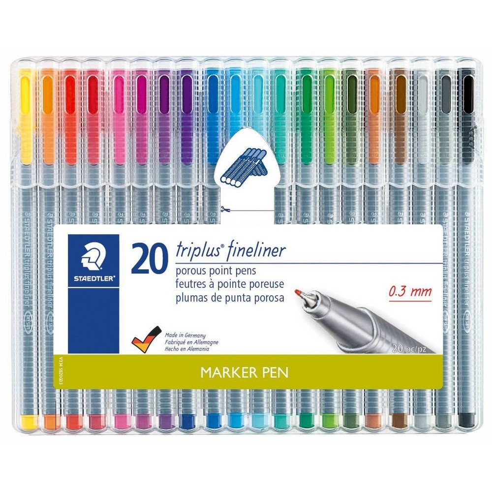 slide 4 of 5, STAEDTLER Fine Tip Marker Pen Set, 20 ct