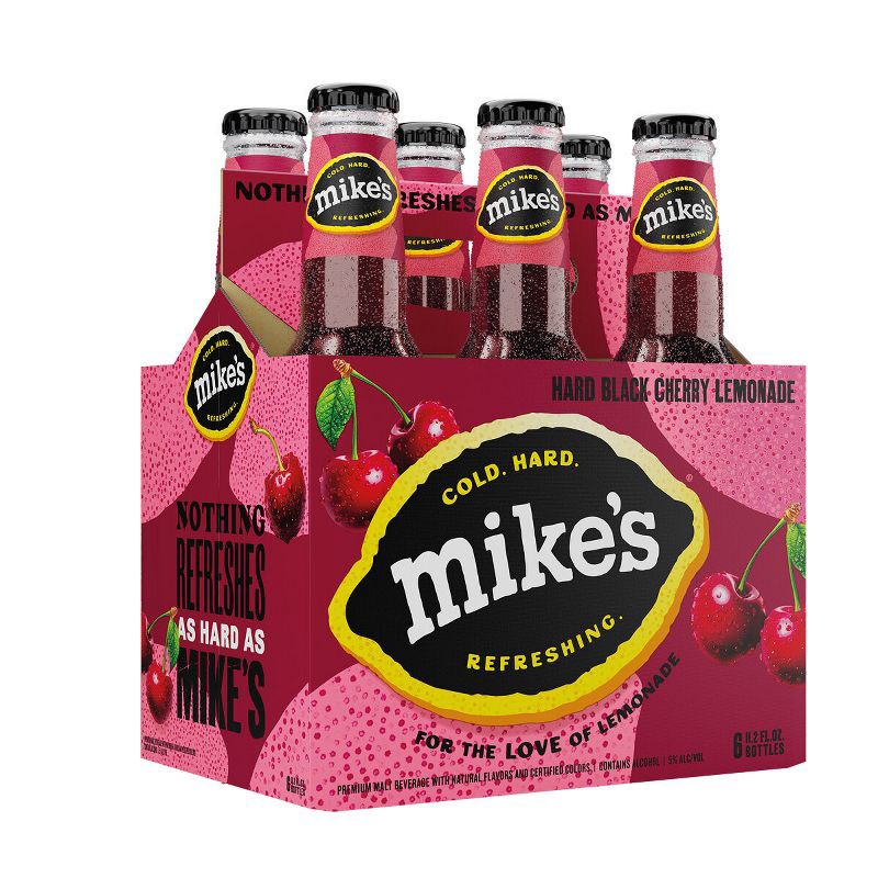 slide 1 of 13, Mike's Hard Lemonade Mike's Hard Black Cherry Lemonade - 6pk/11.2 fl oz Bottles, 6 ct; 11.2 fl oz