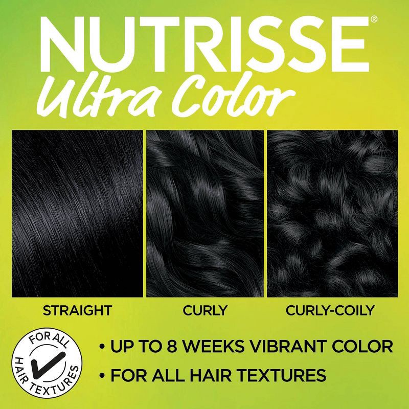 slide 3 of 7, Garnier Ultra Color Nourishing Hair Cream - BL11 Jet Blue Black, 1 ct