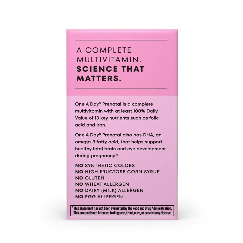 slide 2 of 10, One A Day Prenatal Vitamins for Women with Folic Acid Softgels - 30ct, 30 ct