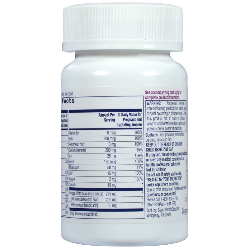 slide 5 of 5, One A Day Women's Prenatal Vitamin 1 with DHA & Folic Acid Multivitamin Softgels - 30ct, 30 ct