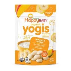 Happy Baby HappyBaby Organic Yogis Banana & Mango Freeze-Dried Yogurt & Fruit Baby Snacks - 1oz