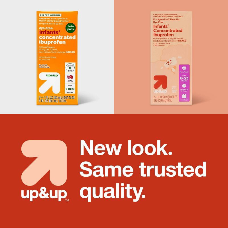 slide 4 of 4, Infants Concentrated Ibuprofen Berry NSAID - 2 fl oz - up&up™, 2 fl oz