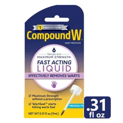 Compound W Maximum Strength Fast Acting Liquid Wart Remover - 0.31 fl oz