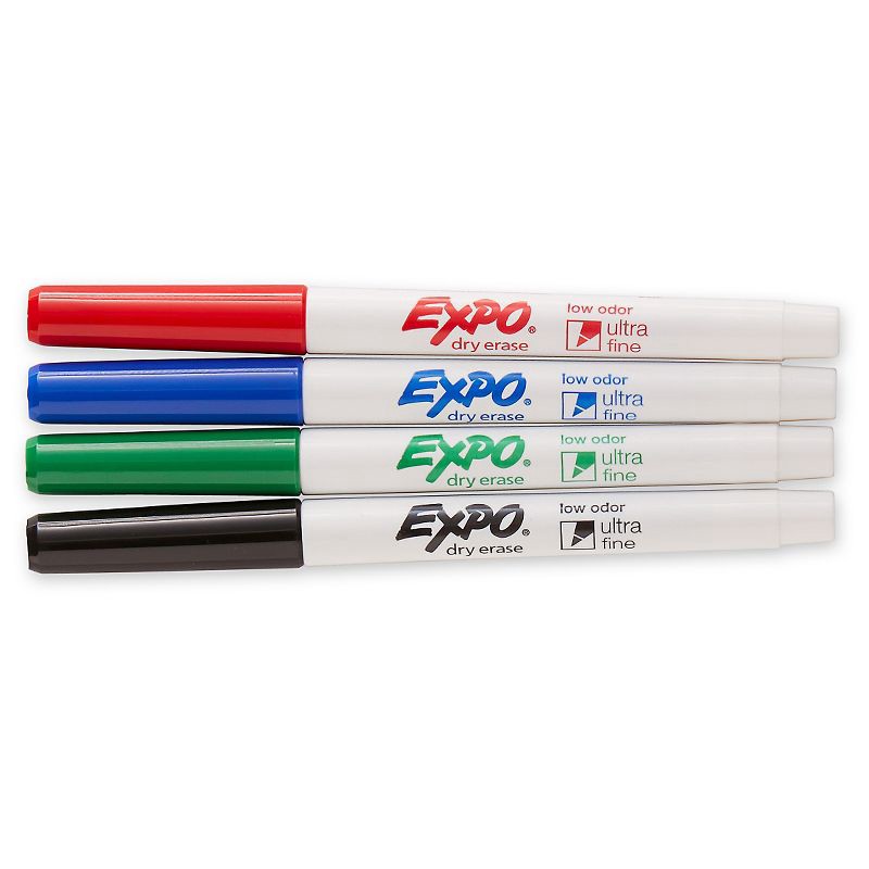 slide 2 of 7, Expo 4pk Dry Erase Markers Ultra Fine Tip Multicolored, 4 ct