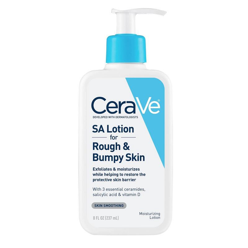 slide 1 of 8, CeraVe SA Body Lotion for Rough and Bumpy Skin - Fragrance Free - 8 fl oz, 8 fl oz