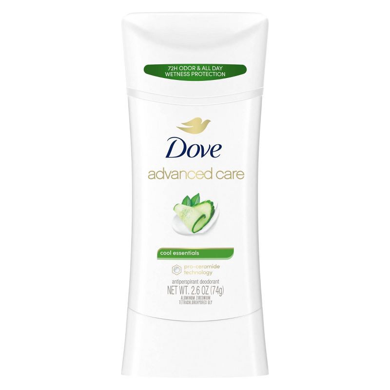 slide 2 of 12, Dove Beauty Advanced Care Cool Essentials 72-Hour Antiperspirant & Deodorant Stick - 2.6oz, 2.6 oz