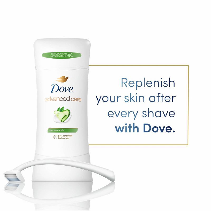 slide 4 of 12, Dove Beauty Advanced Care Cool Essentials 72-Hour Antiperspirant & Deodorant Stick - 2.6oz, 2.6 oz