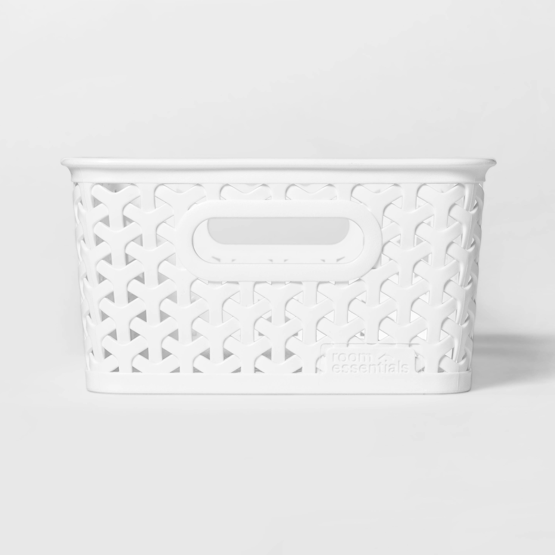 slide 1 of 3, Y-Weave Decorative Storage Basket White - Room Essentials, 1 ct