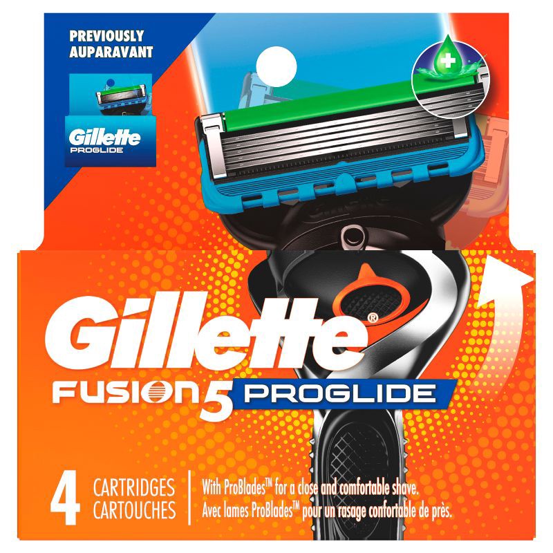 slide 2 of 9, Gillette ProGlide Men's Razor Blade Refills - 4ct, 4 ct
