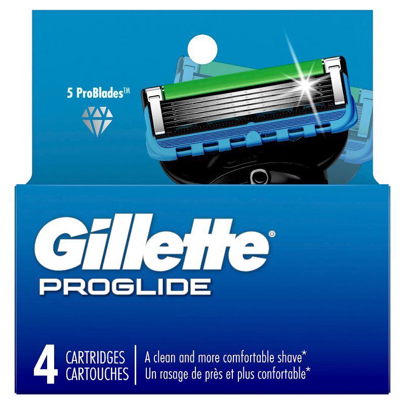 slide 2 of 9, Gillette ProGlide Men's Razor Blade Refills - 4ct, 4 ct