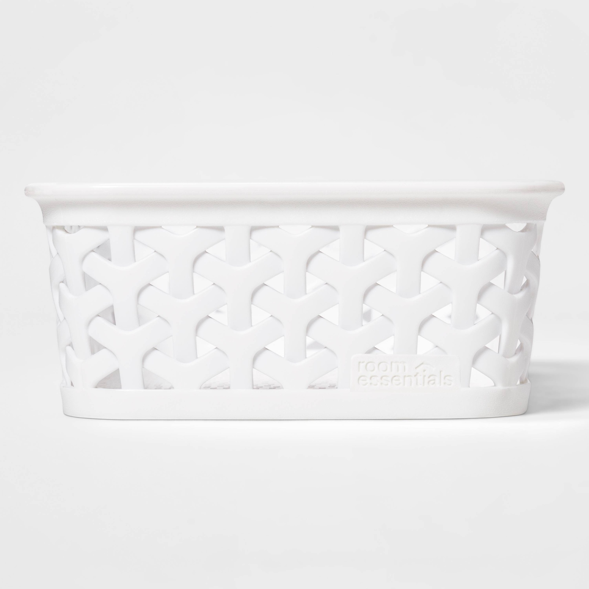 slide 1 of 3, Y-Weave Mini Decorative Storage Basket White - Room Essentials, 1 ct
