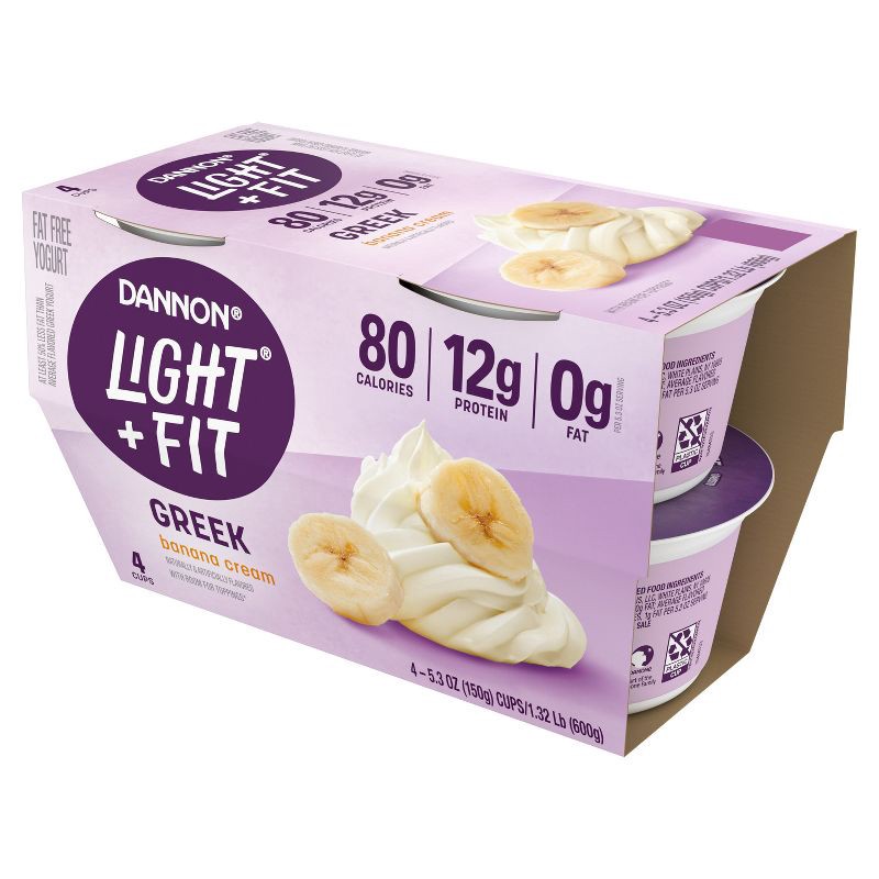 Light + Fit Nonfat Greek Yogurt, Vanilla 5.3oz Wholesale - Danone