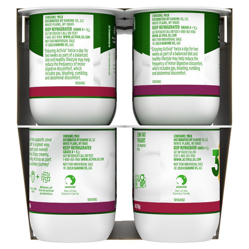 slide 5 of 12, Activia Probiotic Black Cherry & Mixed Berry Yogurt Variety Pack - 12ct/4oz Cups, 12 ct; 4 oz