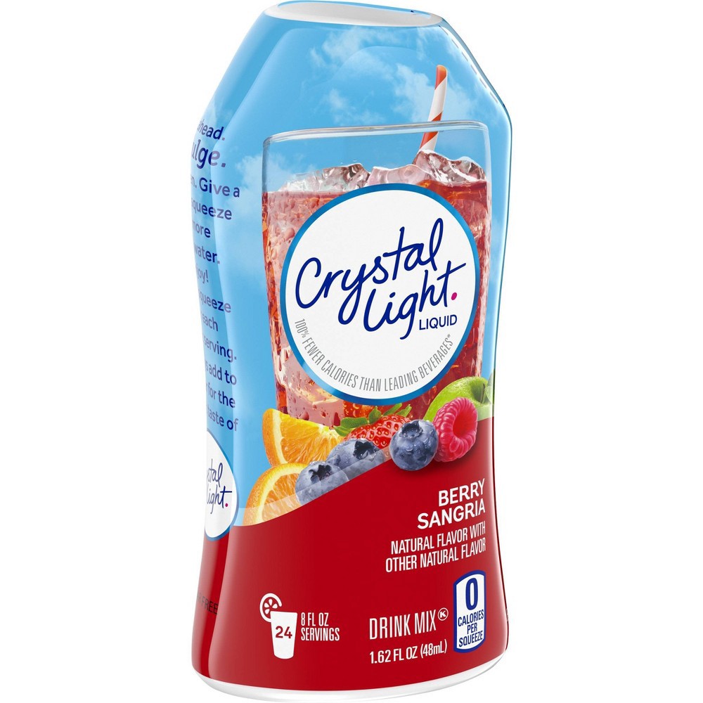 slide 3 of 10, Crystal Light Liquid Berry Sangria Drink Mix Bottle, 1.62 fl oz