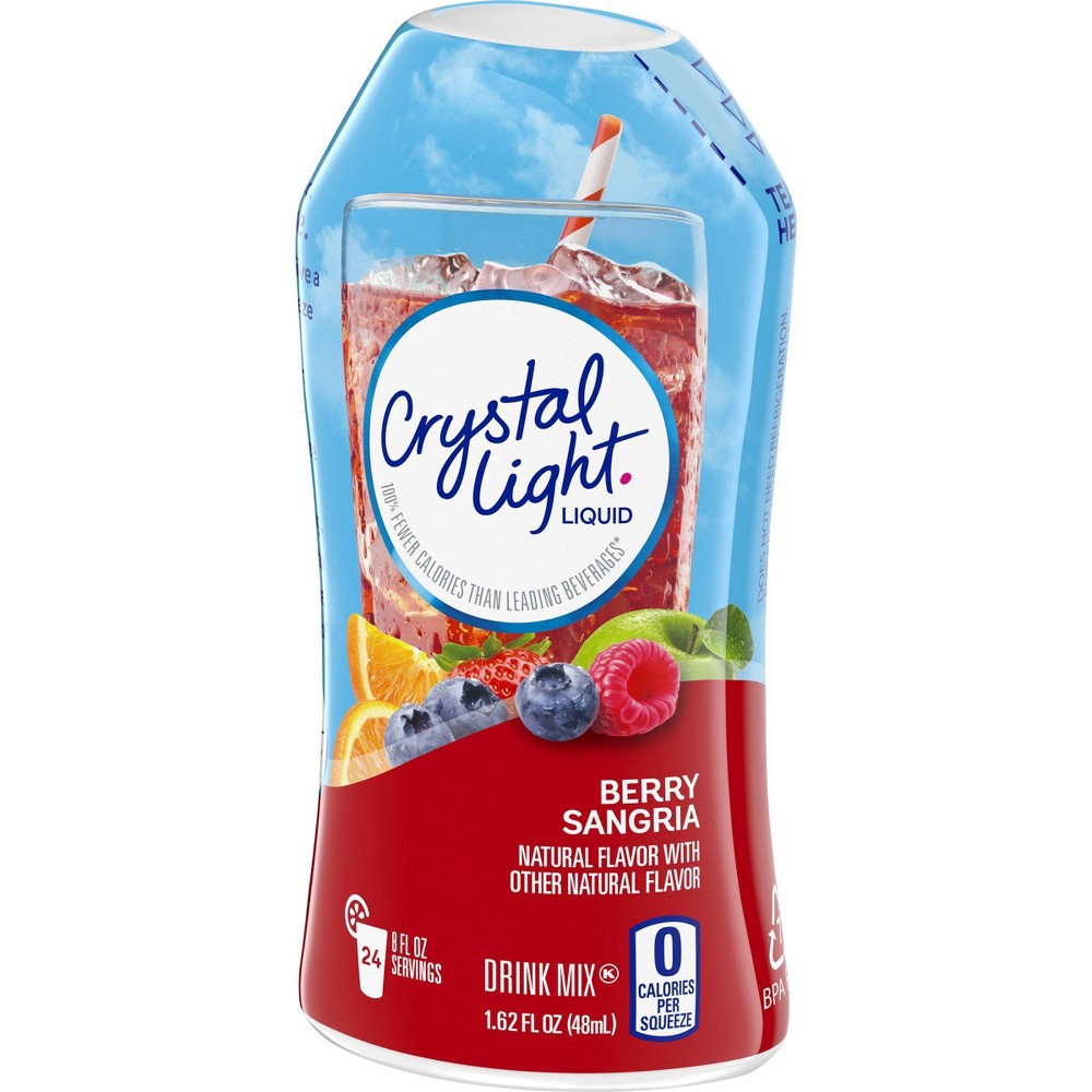 slide 4 of 10, Crystal Light Liquid Berry Sangria Drink Mix Bottle, 1.62 fl oz