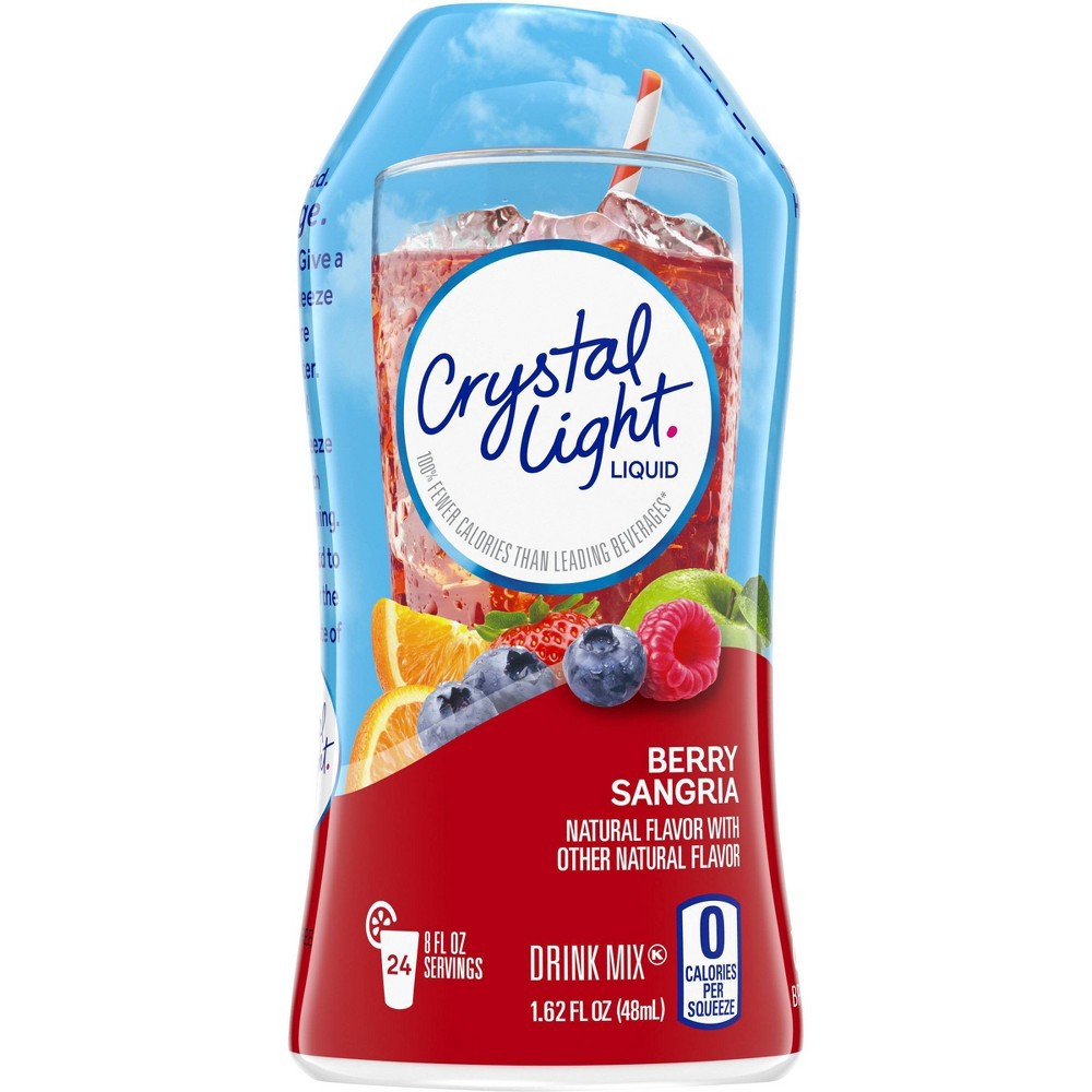 slide 8 of 10, Crystal Light Liquid Berry Sangria Drink Mix Bottle, 1.62 fl oz