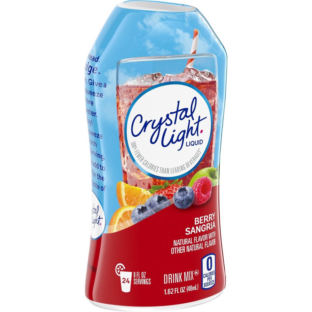 slide 9 of 10, Crystal Light Liquid Berry Sangria Drink Mix Bottle, 1.62 fl oz