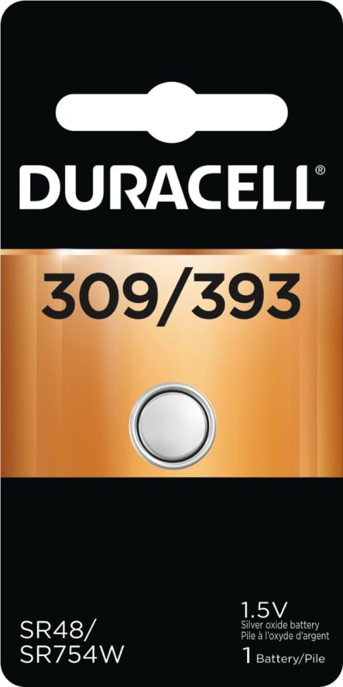 slide 1 of 1, Duracell 309393 Silver Oxide Specialty Battery, 6 ct