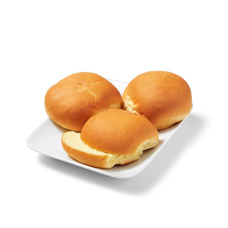slide 2 of 3, White Hamburger Buns - 17oz/8ct - Favorite Day™, 17 oz, 8 ct