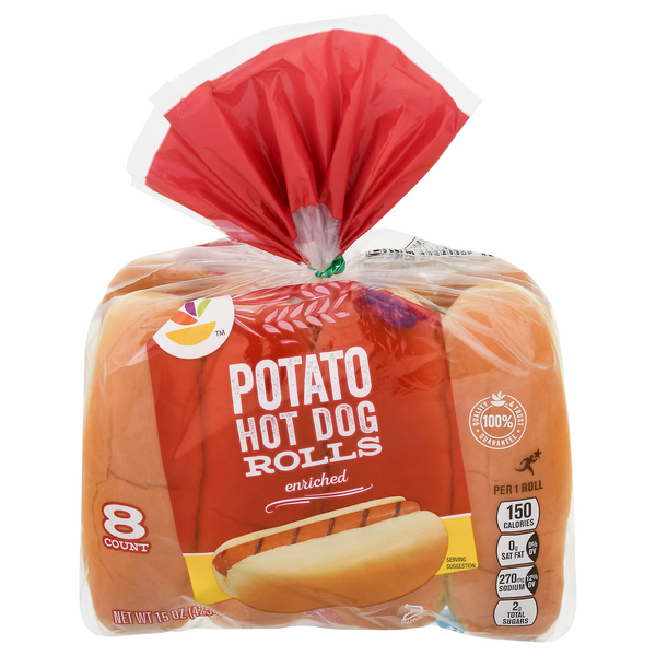 slide 1 of 1, GIANT Hot Dog Rolls Potato - 8 ct, 8 ct; 15 oz