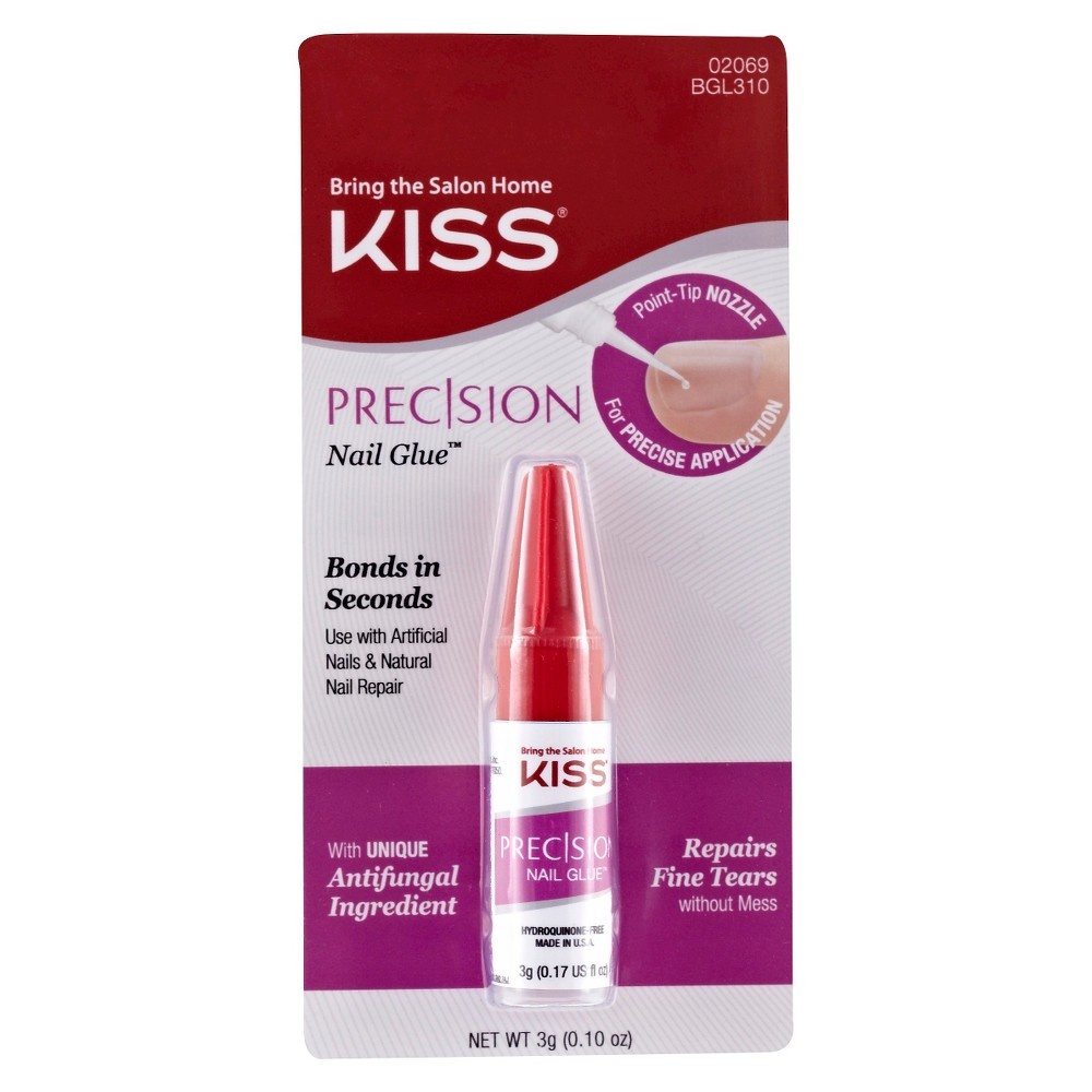 slide 3 of 7, Kiss Precision Nail Glue, 0.1 oz