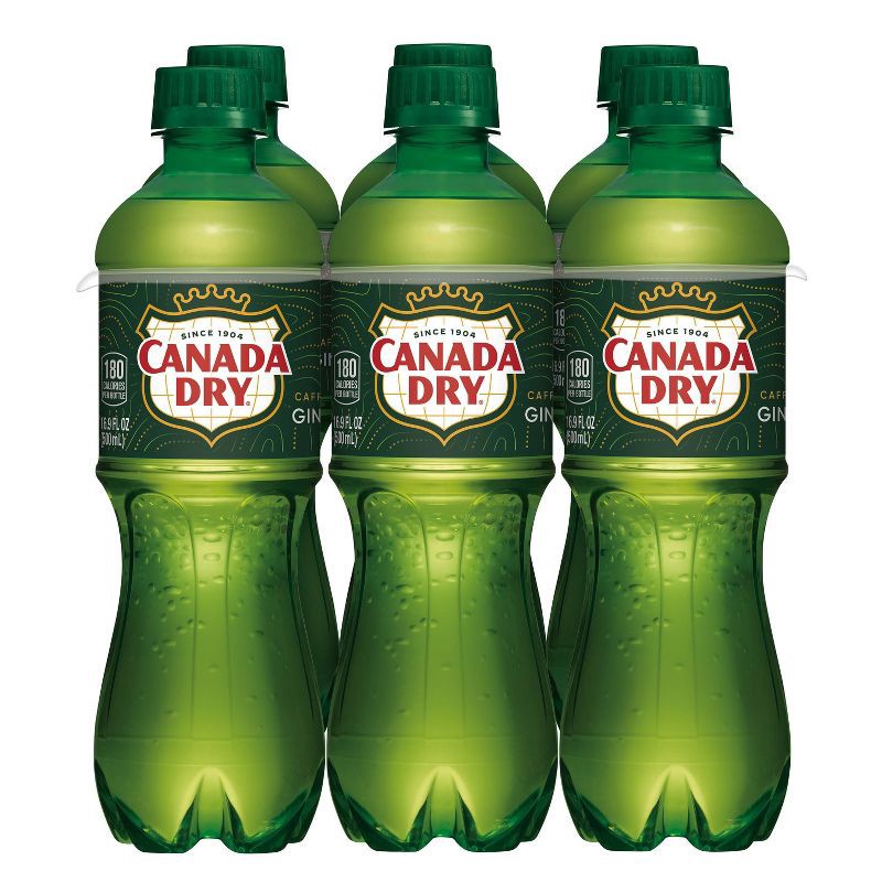 slide 5 of 11, Canada Dry Ginger Ale Soda Bottles - 6pk/16.9 fl oz, 6 ct; 16.9 fl oz
