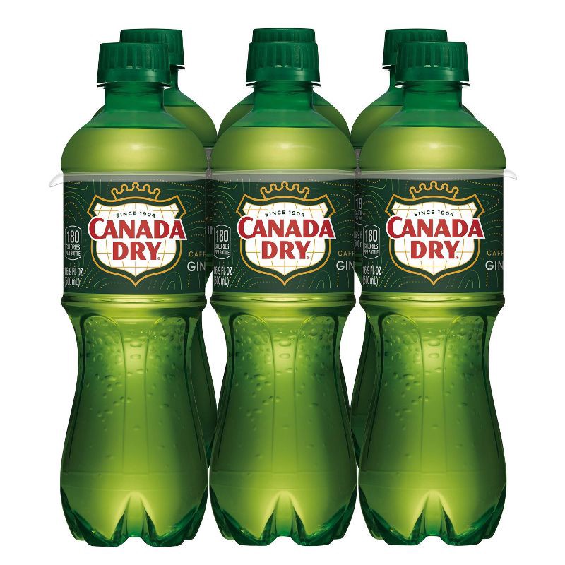 slide 6 of 13, Canada Dry Ginger Ale Soda Bottles - 6pk/16.9 fl oz, 6 ct; 16.9 fl oz