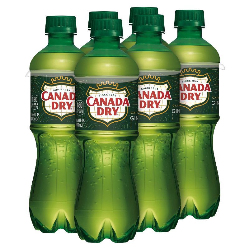 slide 9 of 13, Canada Dry Ginger Ale Soda Bottles - 6pk/16.9 fl oz, 6 ct; 16.9 fl oz