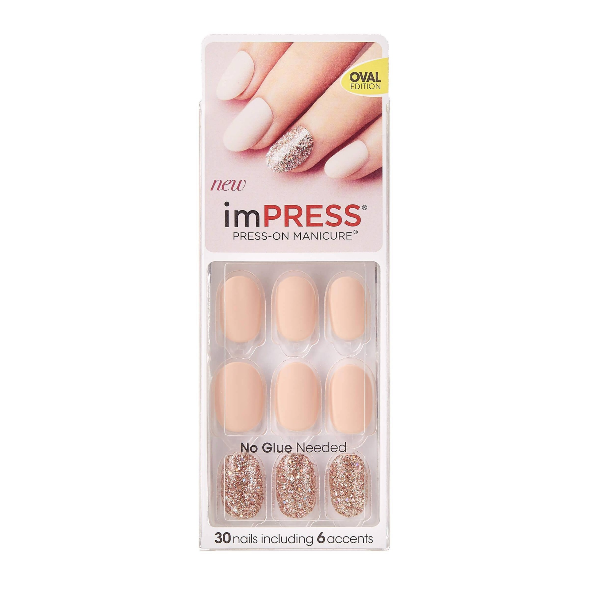 slide 1 of 1, Broadway imPRESS Nails BIPD290 Lighten Up, 30 ct