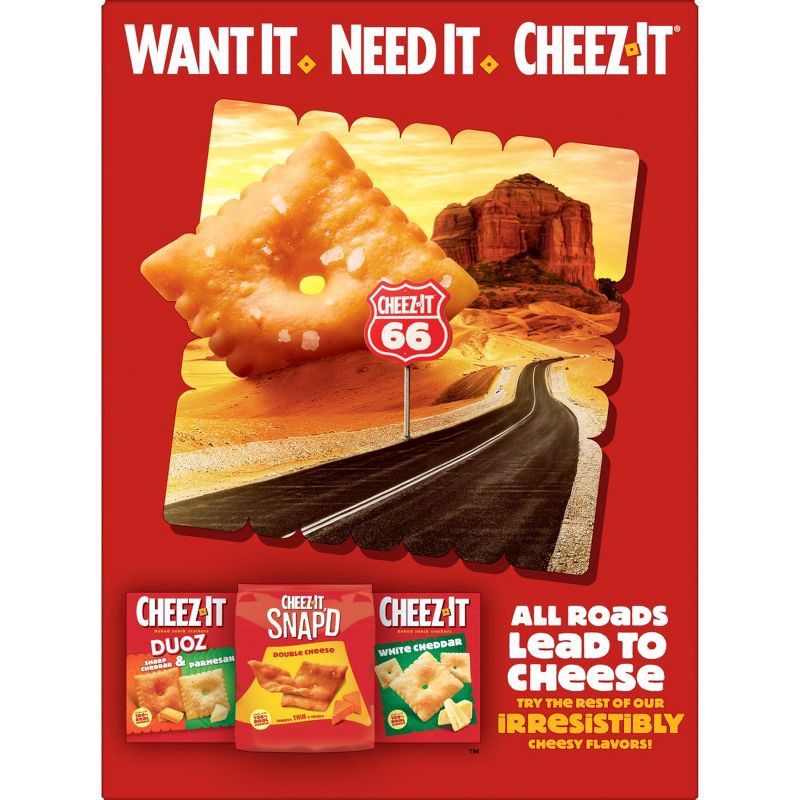 slide 9 of 9, Cheez-It Grooves Sharp White Cheddar Crackers - 9oz, 9 oz