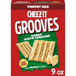 Cheez-It Grooves Sharp White Cheddar Crackers - 9oz